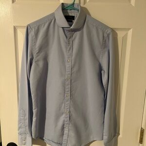 Zara Blue Casual Button Down Shirt